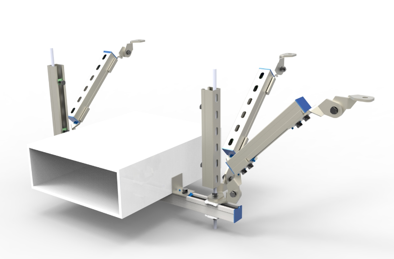 电气桥架纵向抗震支吊架产品图片