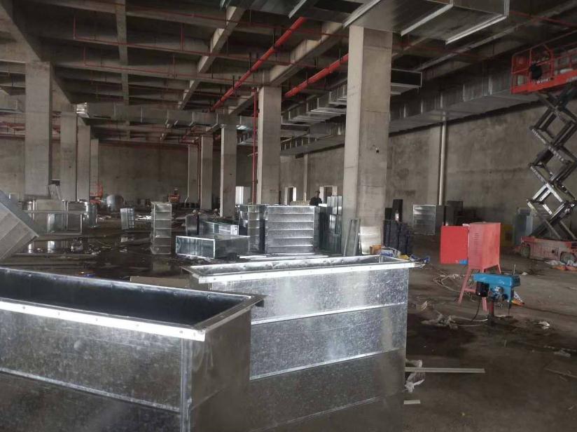 抗震支架安装准备工作现场摄图