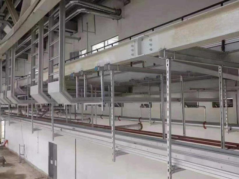 电力系统管道及电缆桥架系统抗震支架运用实拍图片