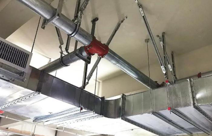 抗震支架安装施工摄图